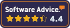 Software Advice rating 4.4